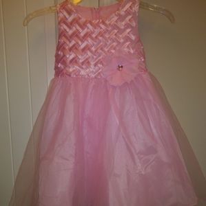 Little girls pink dress